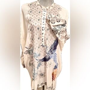 JOHNNY WAS PHOENIX!EMBROIDERED Blouse Most stunning of all pieces to own NWOT L